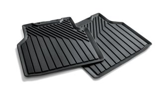 All-weather floor mats for rear